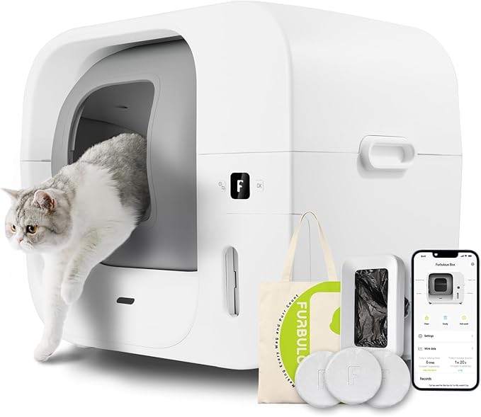 Furbulous True Odor-Free Automatic Cat Litter Box by FURBULOUS