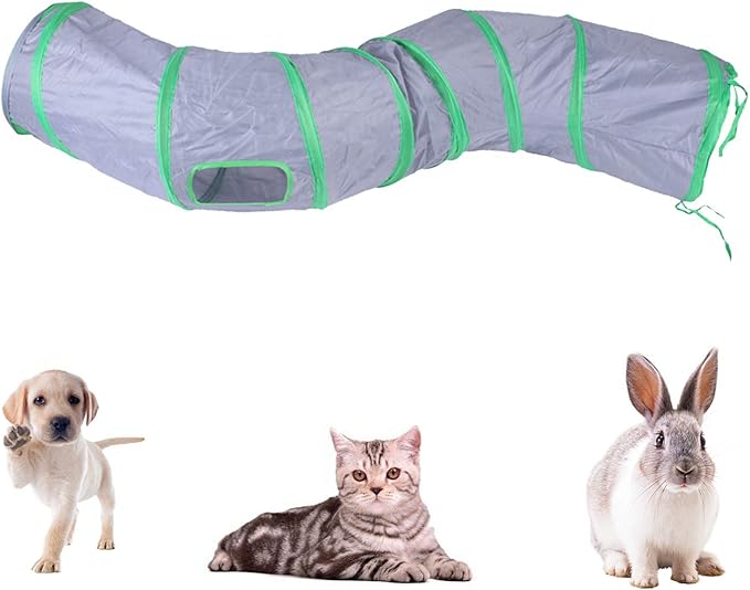 iCAGY Cat Tunnel for Indoor Cats Interactive, Rabbit Tunnel Toys, Pet Toys Play - Image 3