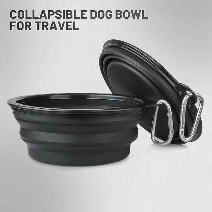 Large Dog Bowl Pet Collapsible Bowls, 2 Pack Collapsible Dog Water Bowls - Image 4