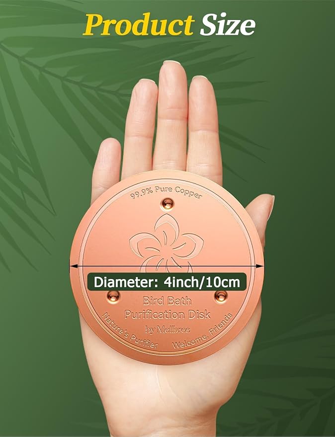 Mellbree Bird Bath Copper Disc, 0.6mm 99.99% Pure Copper - Image 7