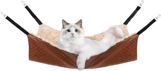 JOYELF Cat Hammock Bed, Large Reversible Cat Cage Hammock Hanging Soft Pet Bed by JOYELF