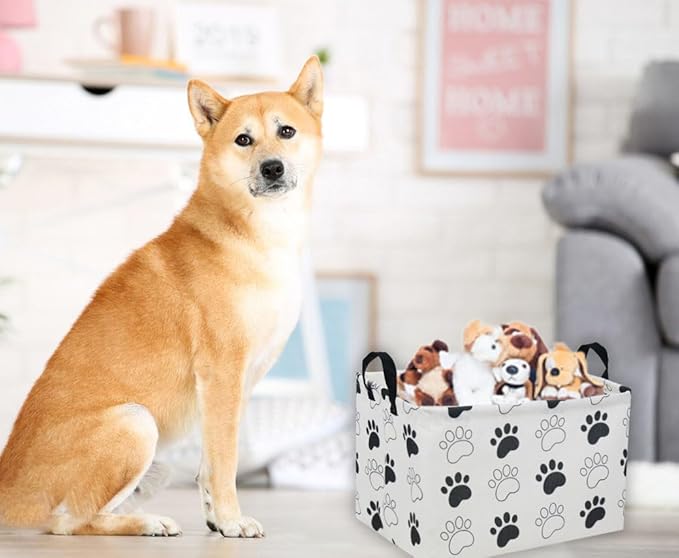 Essme Rectangular Dog Basket, Cute Storage Basket - Image 5