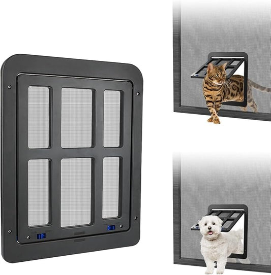 NAMSAN Cat Screen Door, Flap Opening 8.3 x 10.3 inches, Doggie Door by Namsan