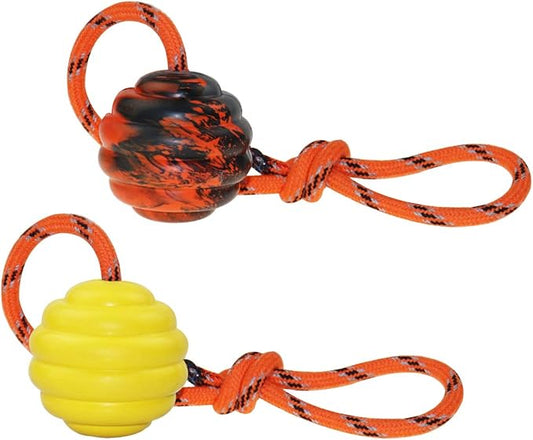 K9 Training Ball with Rope, Exercise and Reward Toy by Nevperish