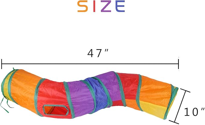 iCAGY Cat Tunnel for Indoor Cats Interactive, Rabbit Tunnel Toys, Pet Toys Play - Image 4