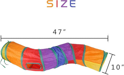 iCAGY Cat Tunnel for Indoor Cats Interactive, Rabbit Tunnel Toys, Pet Toys Play - Image 4