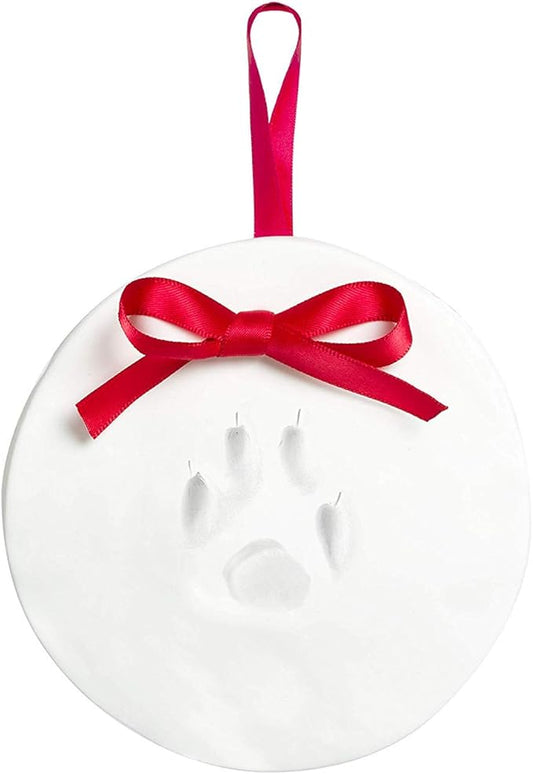 Kate & Milo Holiday Pawprints Christmas Ornament, DIY No Mess Clay Pawprint by KateMilo