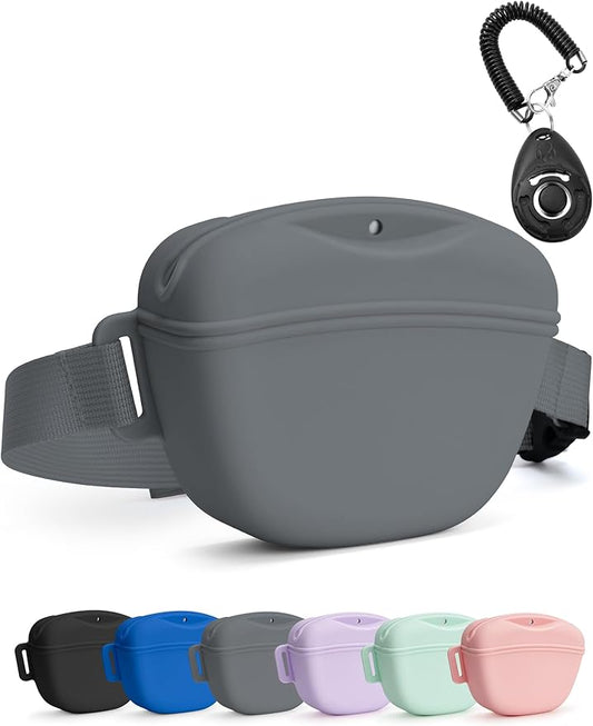 heouvo Dog Treat Pouch with Training Clicker, Upgrade Stronger Magnetic Closure by Heouvo