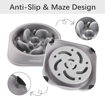 MateeyLife Slow Feeder Dog Bowls, Anti-Choking Puzzle Dog Food Bowls, Anti-Slip - Image 4
