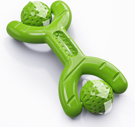 Indestructible Dog Toys for Aggressive Chewers - Heavy Duty Chew Proof Durable Toy for Large Breed Dogs, Interactive Tough Nylon Bone for Boredom Relief & Mental Stimulation