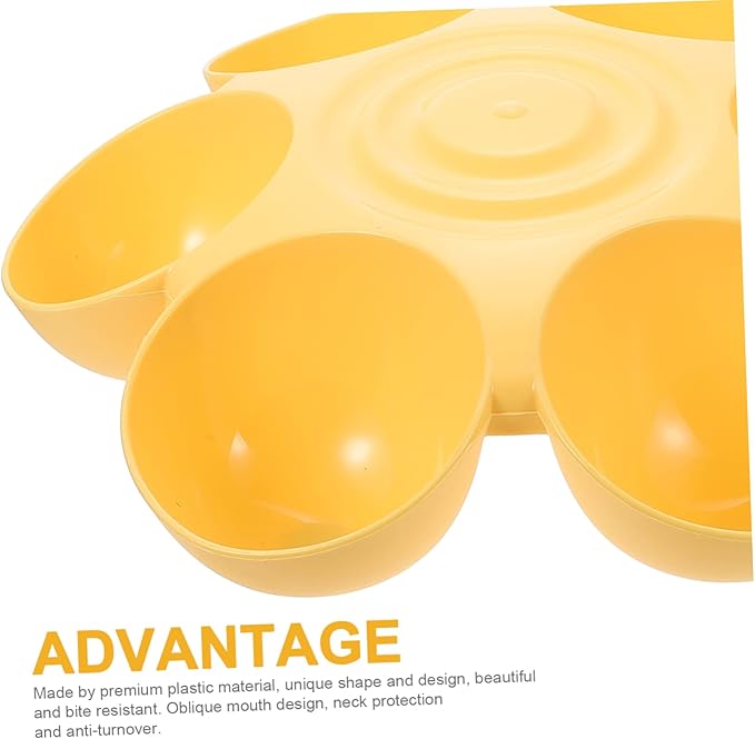Multiple Cat Feeder Pet Feeding Bowl 14.17In Durable Plastic Dog Treats - Image 2