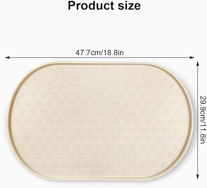 KPWACD Pet Feeding Mat for Dogs and Cats, Silicone Dog Placemat Non-Slip - Image 2