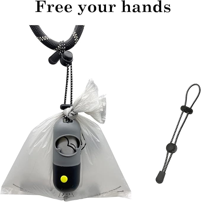 Dog Poop Bags Holder with LED Flashlight|Pet Waste Bags Dispenser - Image 5