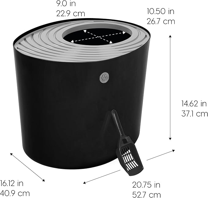 IRIS USA Cat Litter Box Large Top Entry - Image 2