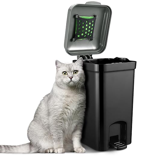 Small Trash Can for Dog Poop Cat Litter Outdoor & Indoor by Mounting+UP