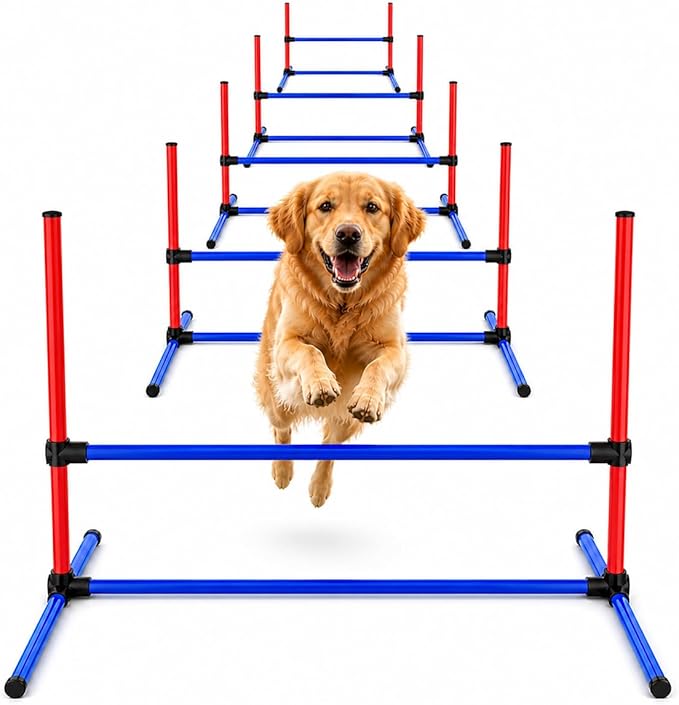 Dog Agility Training Equipment Set, 6 Piece Course by Uzpomel