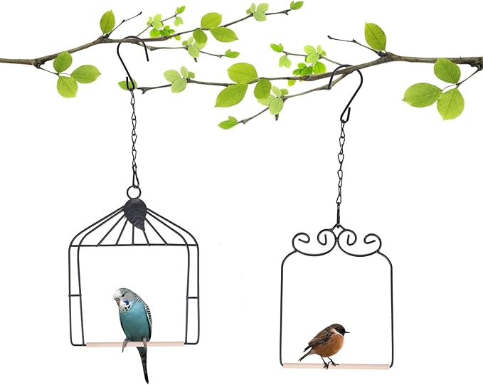 Metal Frame Hummingbird Swings and Perches by XYADX