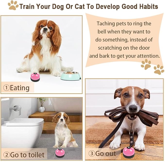 2 Pack Dog Door Bells Dog Doorbell to go Outside Puppy Train Bell - Image 7