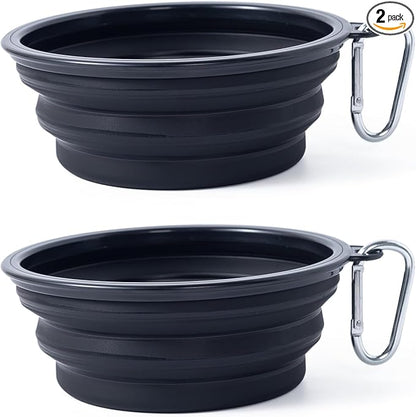 Dog Bowl Pet Collapsible Bowls, 2 Pack Collapsible Dog Water Bowls by SLSON