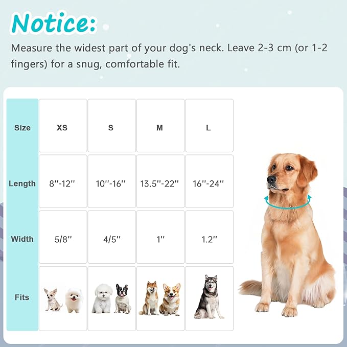 Dog Collars for Medium Dogs, Adiustable Cotton Puppy Collar - Image 2