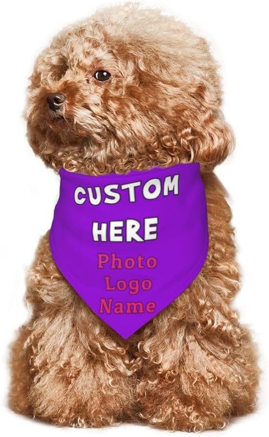 Custom Pet Scarf Dog Bandana, Personalized Triangle Bib Suitable - Image 6