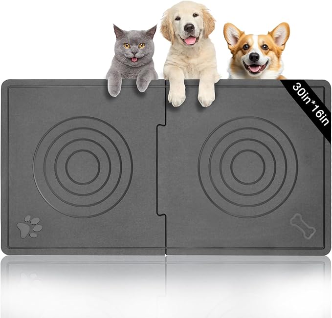Stone Dog & Cat Food Mat, Diatomaceous Pet Feeding Mat by Unknown