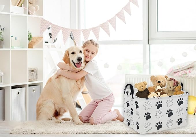 Essme Rectangular Dog Basket, Cute Storage Basket - Image 6