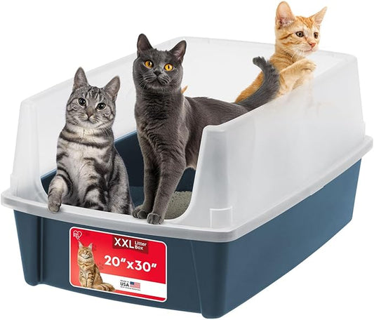 IRIS USA Cat Litter Box XX-Large Open Top by IRISUSA