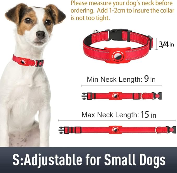 AirTag Dog Collar with AirTag Holder Compatible - Image 6