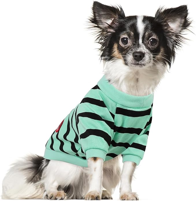 Dog Shirts for Small Dogs, Striped T-Shirts Dog Vest Pet Apparel Tee Shirts by PREFERHOUSE