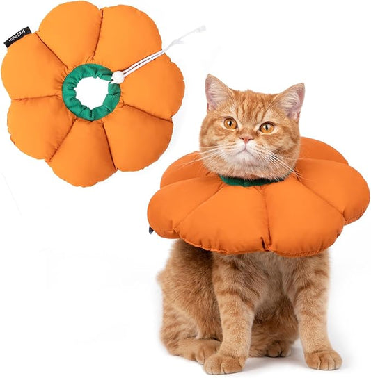 Cat Cone Collar, Cute Waterproof Recovery Collar, Anti-Bite Lick Wound Healing by HHIDREAM