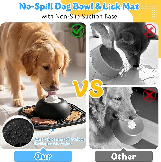 Slow Feeder Dog Bowls & Lick Mat - Image 5
