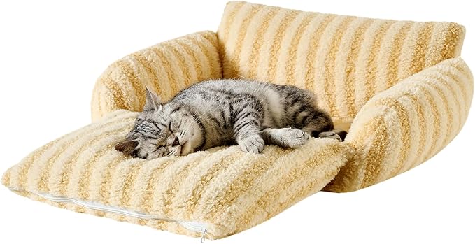 Hollypet Cat Bed Fluffy Plush Multifunctional Double-Layer Machine Washable - Image 2