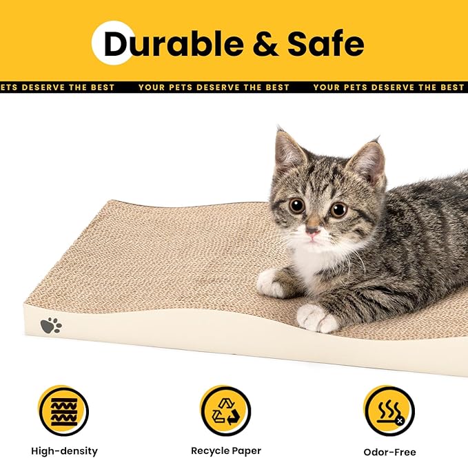 Cat Scratcher, Durable Scratch Pad, Corrugated Cardboard Scratching Board - Image 5
