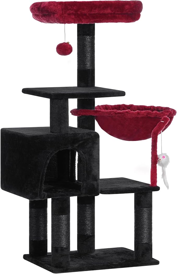 Heybly Cat Tree with Toy, Cat Tower condo - Image 6