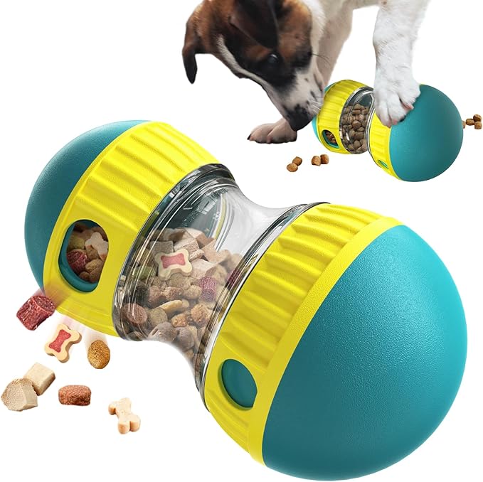 BSISUERM Dog Puzzle Toy Adjustable Treat Dispensing Ball Food Dispenser Tough by BSISUERM
