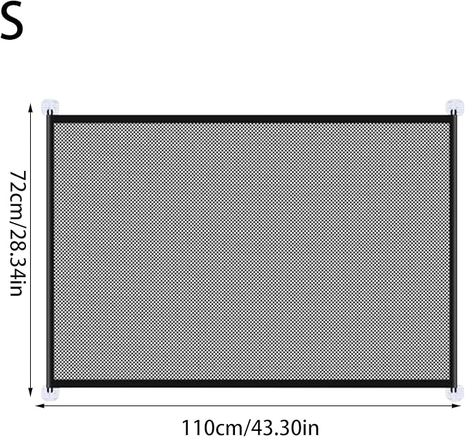 Portable Safety Fence – Foldable Pet Barrier, Punch Free Dog Net | Indoor Home - Image 6