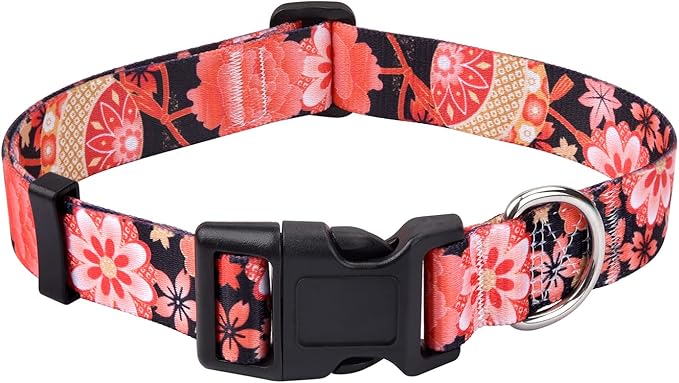 Mihqy Dog Collar with Bohemia Floral Tribal Geometric Patterns - Image 2
