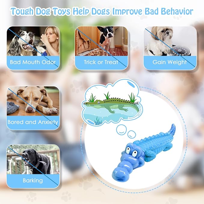Jeefome Tough Dog Chew Toys for Aggressive Chewers, Indestructible Dog Toy to - Image 5