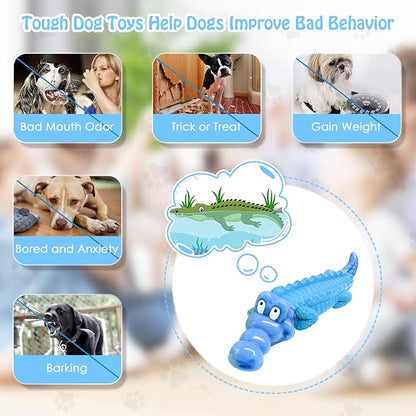 Jeefome Tough Dog Chew Toys for Aggressive Chewers, Indestructible Dog Toy to - Image 5
