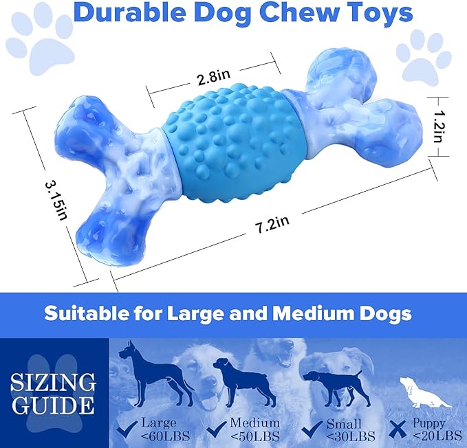 Rensh Tough Dog Chew Toys for Aggressive Chewers, Almost Indestructible Dog - Image 2