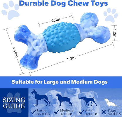 Rensh Tough Dog Chew Toys for Aggressive Chewers, Almost Indestructible Dog - Image 2