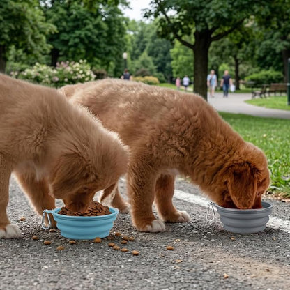 Kytely Collapsible Dog Bowls for Travel, Foldable Pet Food Bowl - Image 8