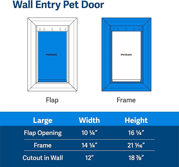 PetSafe Never Rust Wall Entry Pet Door - Image 7