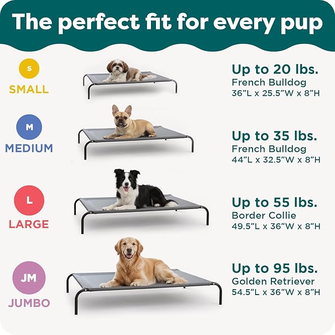 FurHaven Elevated Dog Bed, Cooling Raised Pet Cot - Image 5