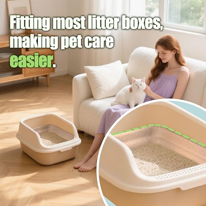 Disposable Litter Boxes for Cats Large: 6-Pack Leak-Proof Sustainable for - Image 16
