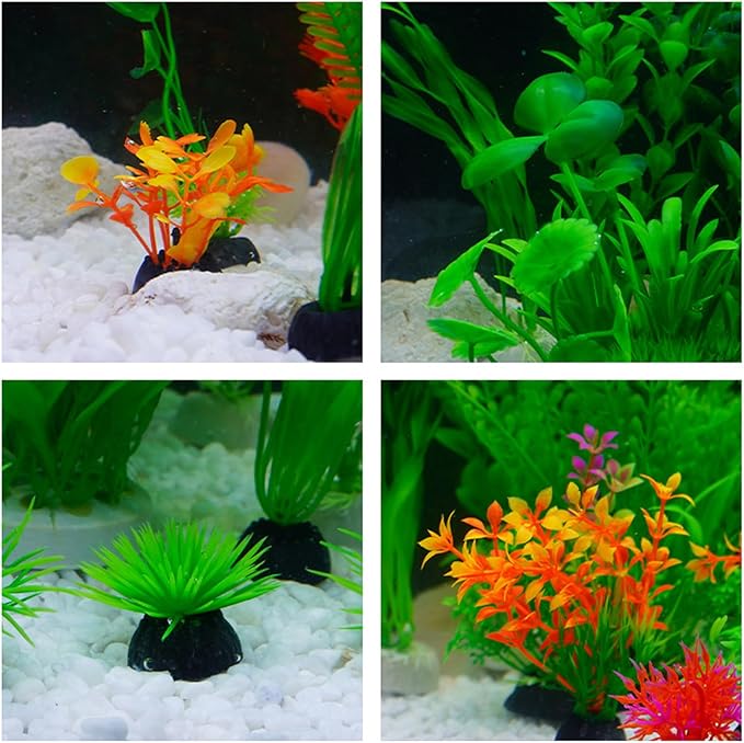 16-Piece Artificial Aquarium Plants Set – Vibrant, Realistic Fish Tank - Image 8