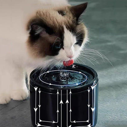 Ceramic Cat Water Fountain 33.82oz/1L Automatic Super Silent Pet Drinking - Image 9