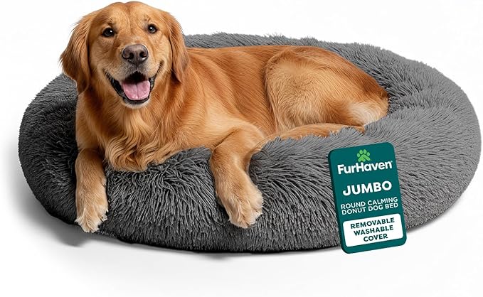 FurHaven 45" Calming Donut Dog Bed by FurHaven