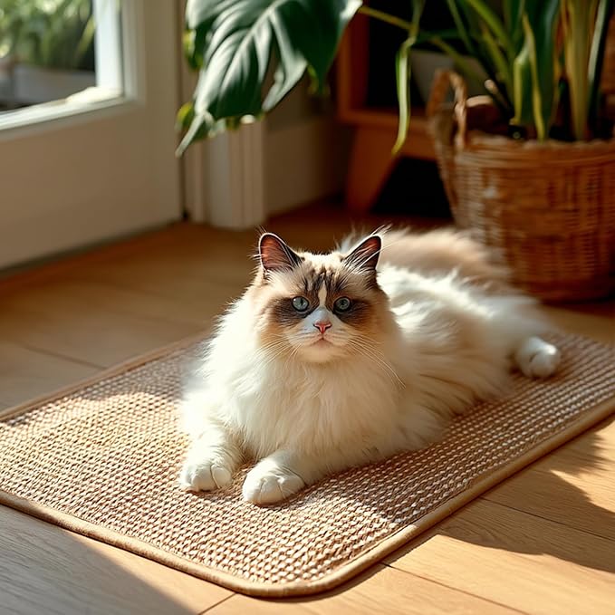 Cat Scratching Mat Sisal, Sisal Fabric Large Pet Scratching Pad - Image 6